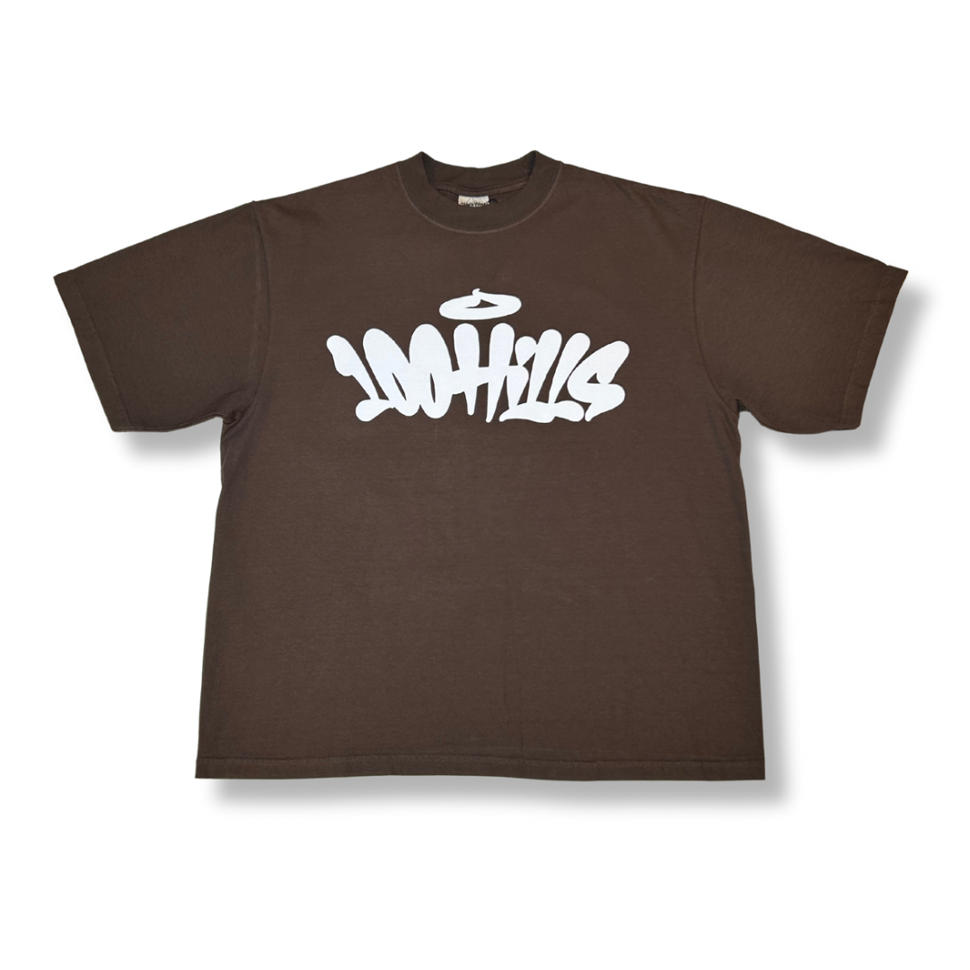 Blood, Sweat, 100 Hills T-Shirt (Brown)